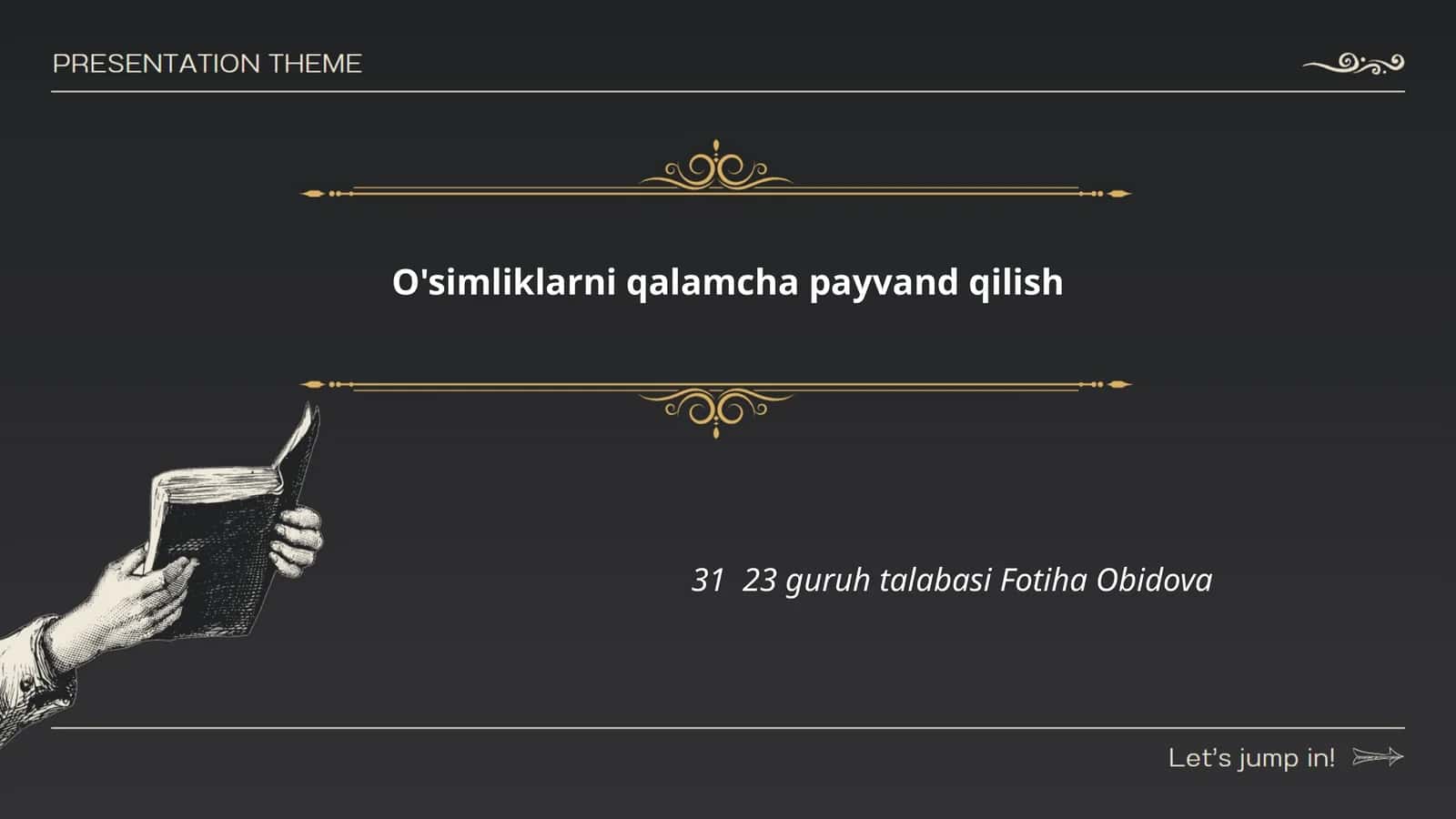 O'simliklarni qalamcha payvand qilish