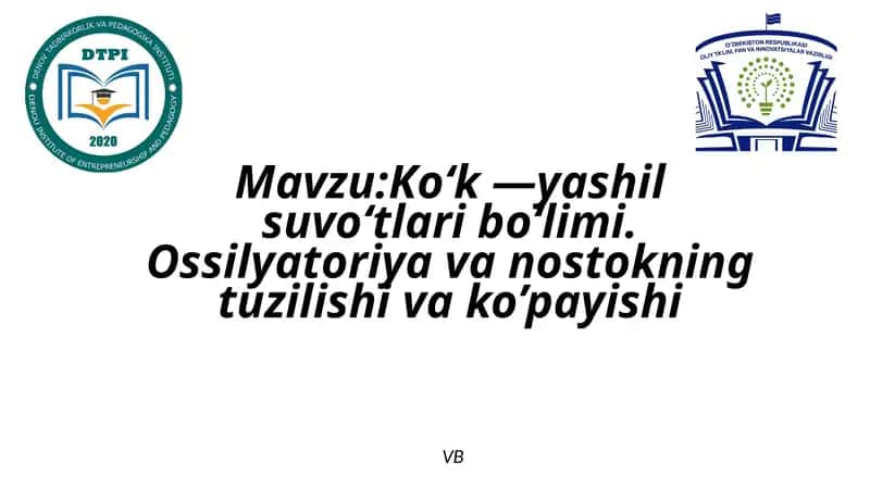 KO'K-YASHIL SUV O'TLAR