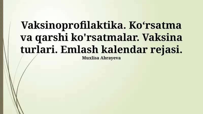 Vaksinoprofilaktika