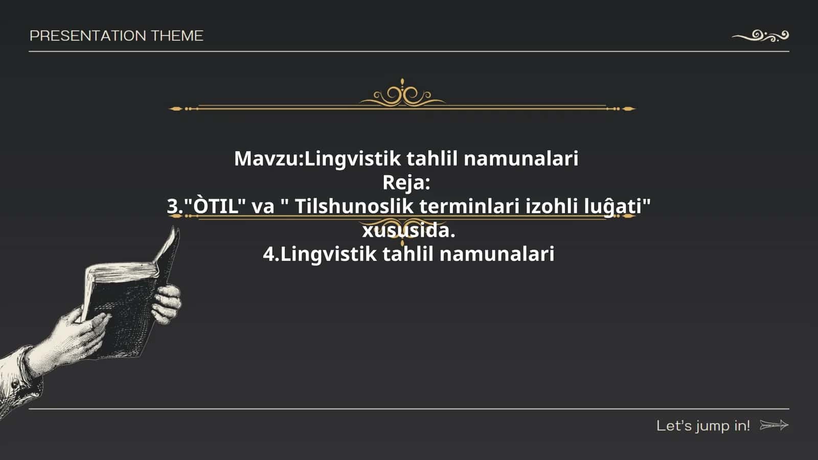 Lingvistik tahlil namunalari
