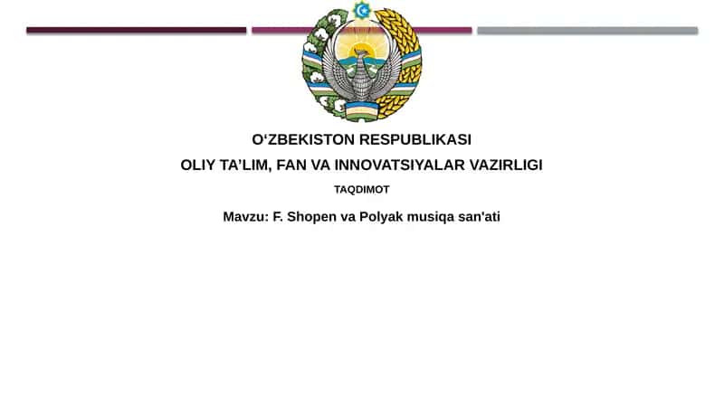 F.Shopen va Polyak musiqa san'ati