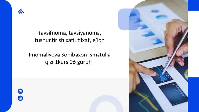 Tavsifnoma va Tavsiyanoma