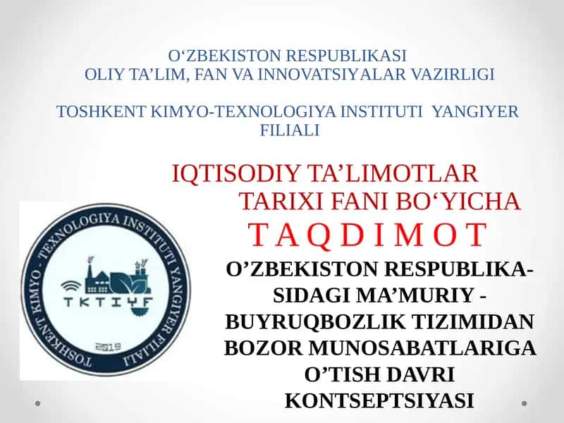 Iqtisodiy Ta’limotlar Tarixi