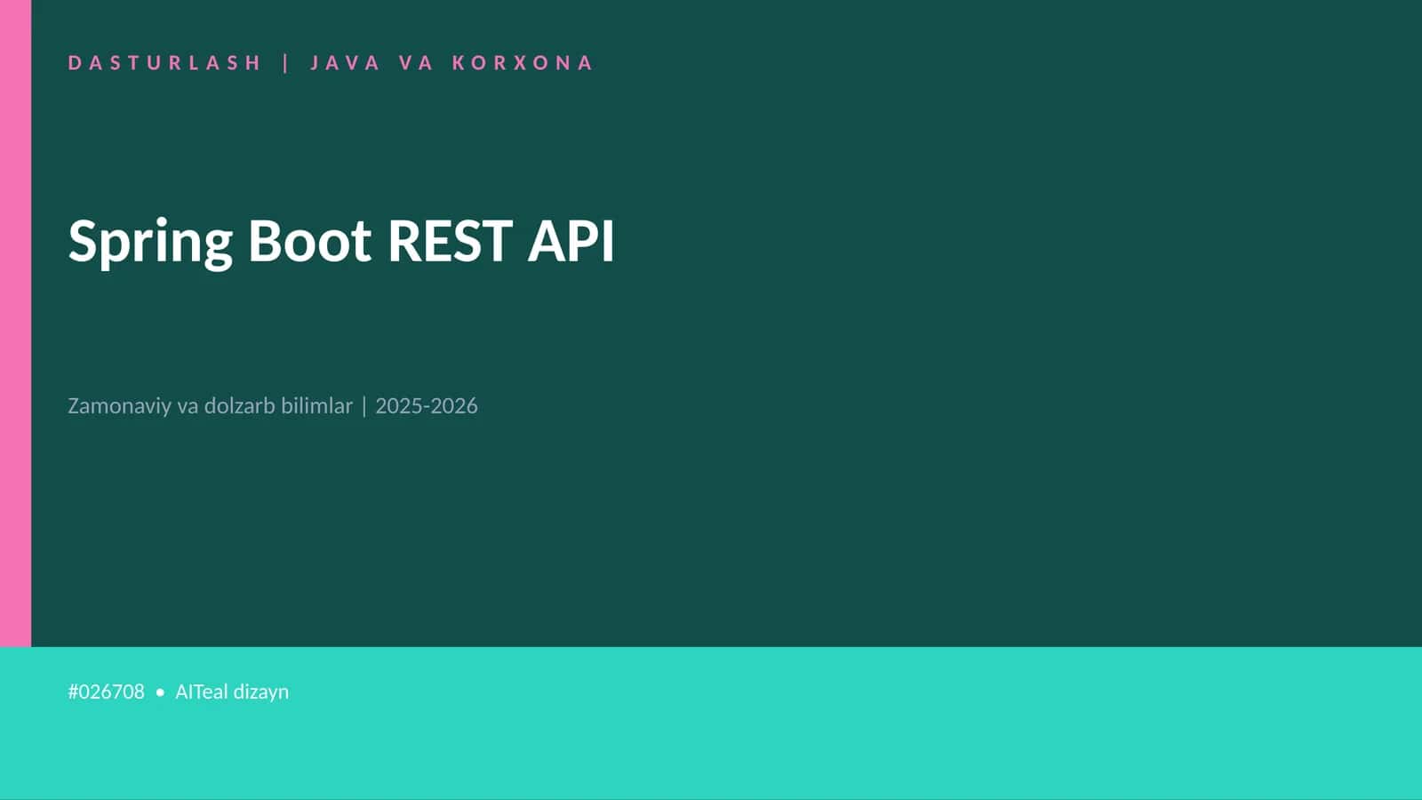Spring Boot REST API