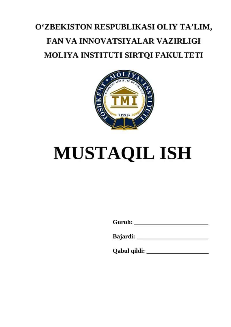 Korxona faoliyatini rejalashtirish va bashorat qilish