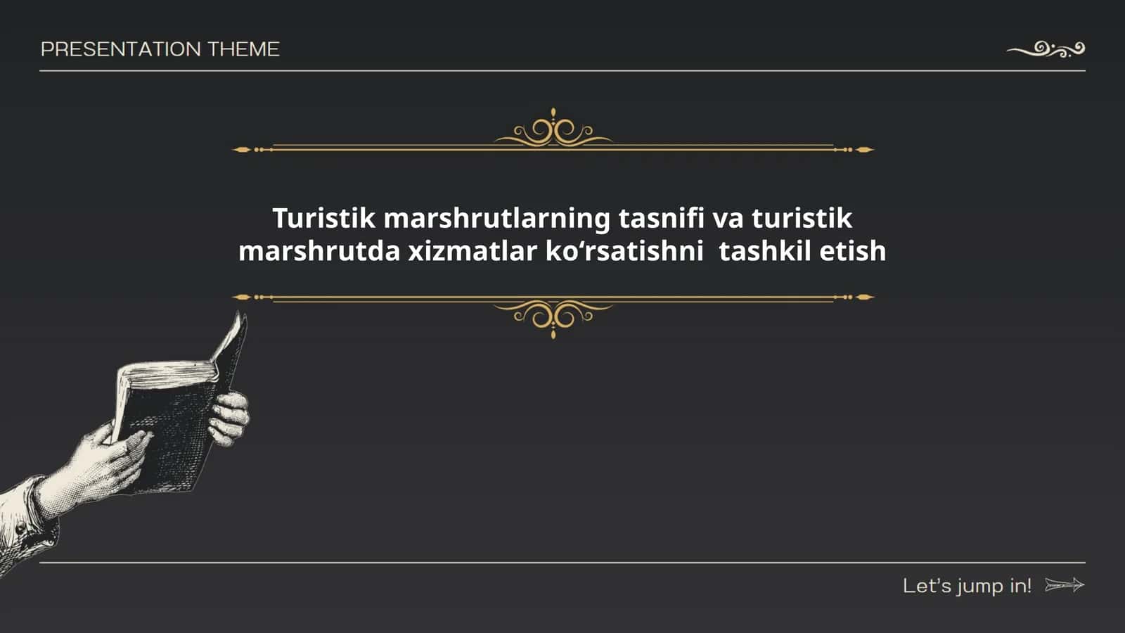 Turistik marshrutlarning tasnifi va turistik marshrutda xizmatlar ko‘rsatishni tashkil etish