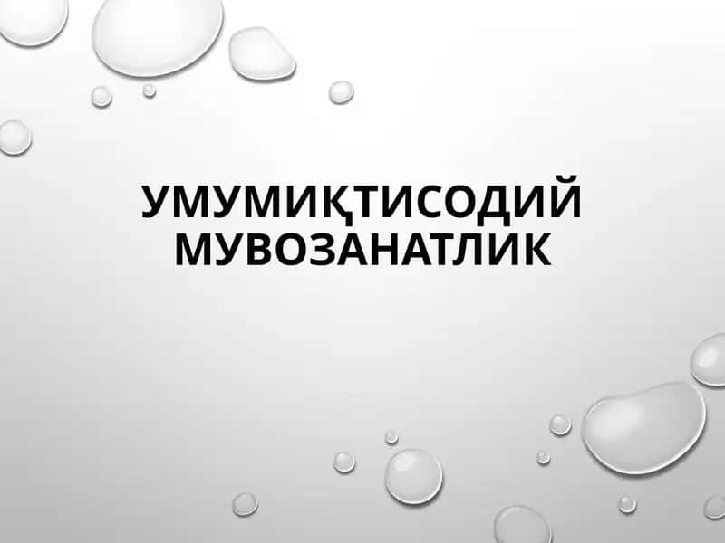 Умумиқтисодий мувозанатлик