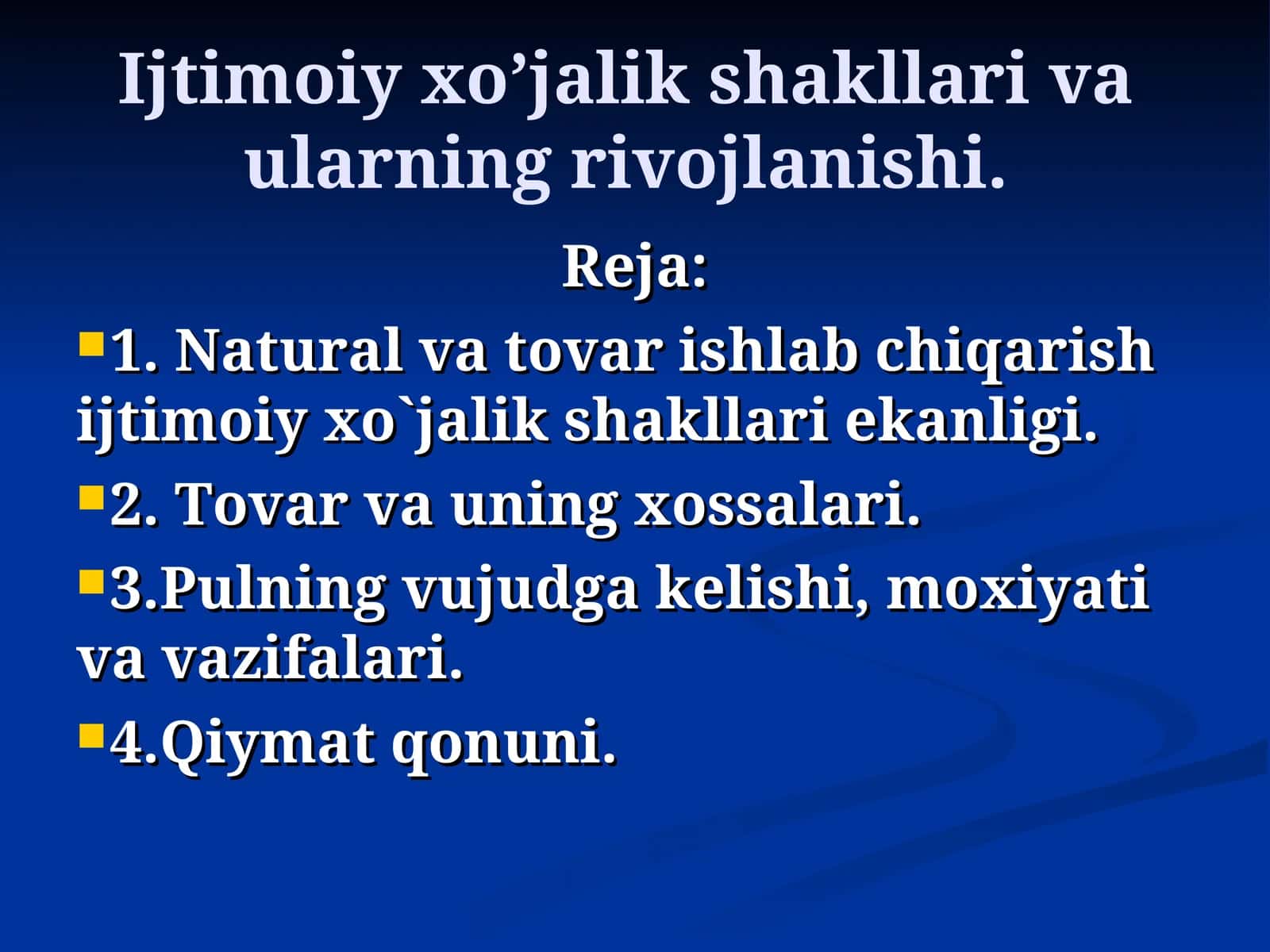 Iqtisodiyot nazariyasi