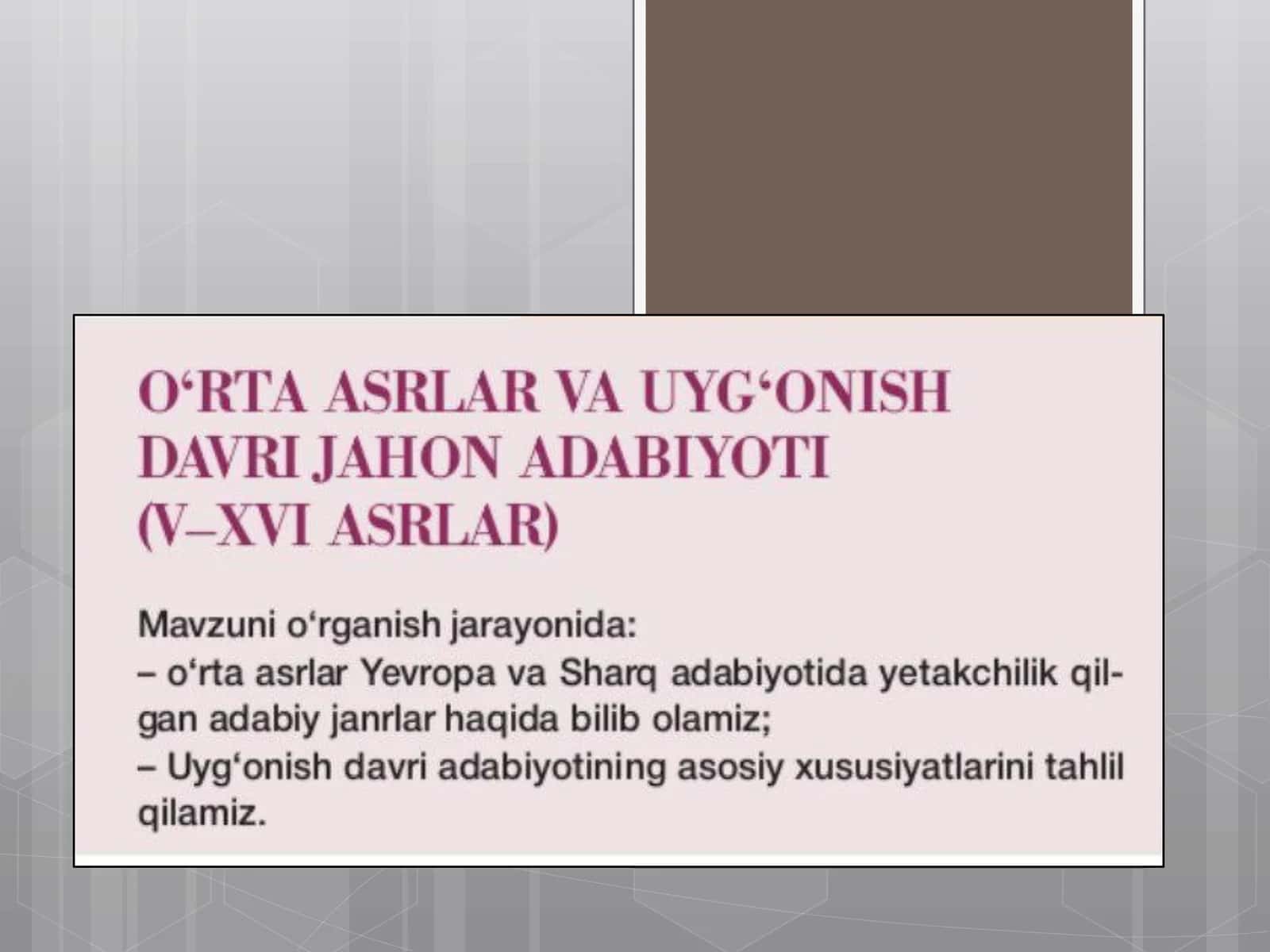O'rta asrlar tarixi
