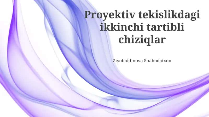 Proyektiv Geometriya Kirish