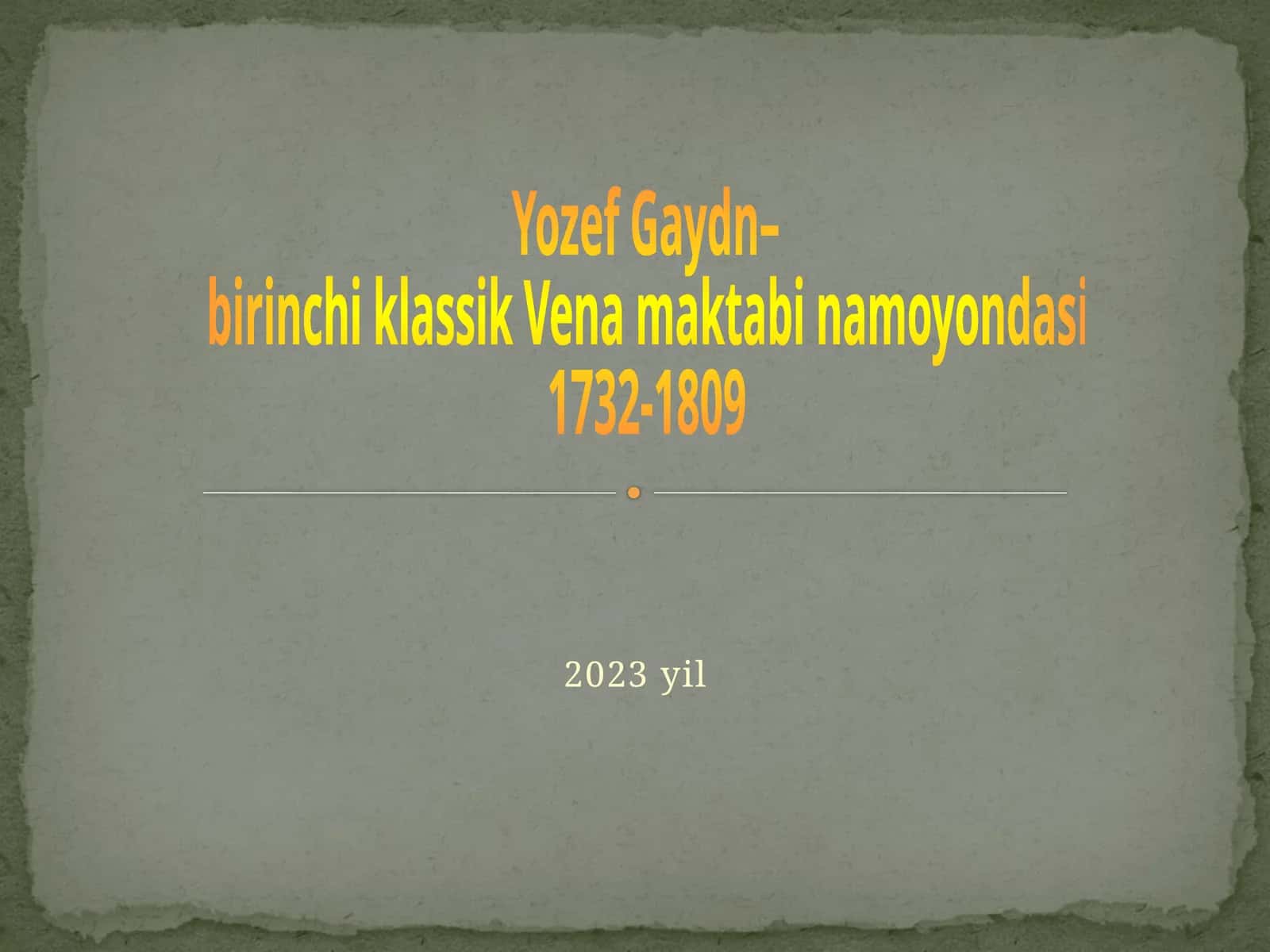 Yozef Gaydn