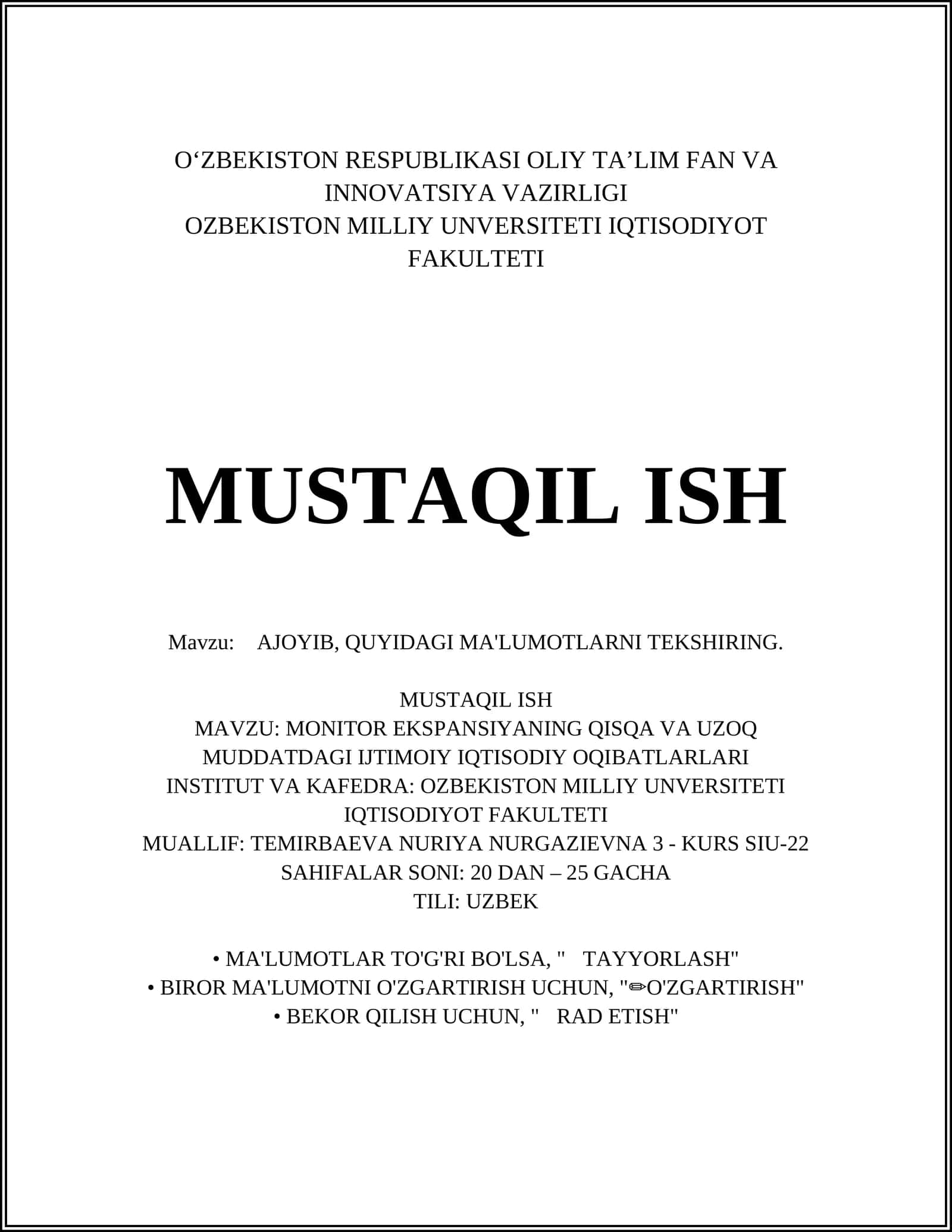 Monitor Ekspansiyasi Tushunchasi