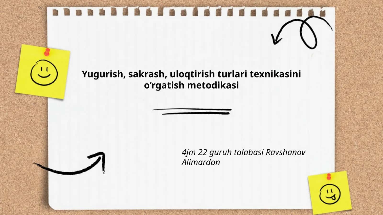 Yugurish, sakrash, uloqtirish turlari texnikasini o‘rgatish metodikasi