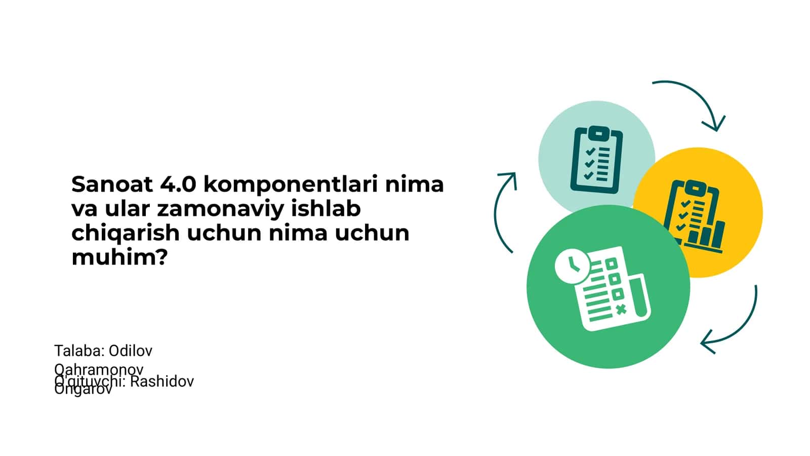 Sanoat 4.0 komponentlari