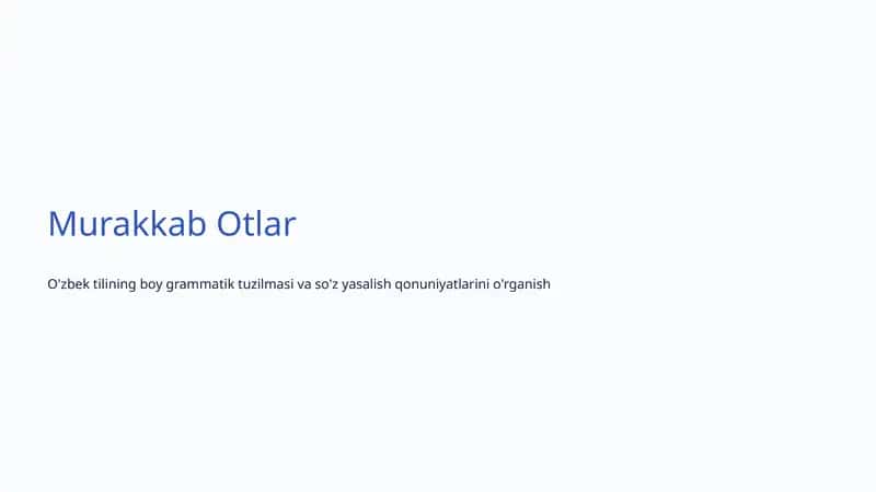 Murakkab Otlar
