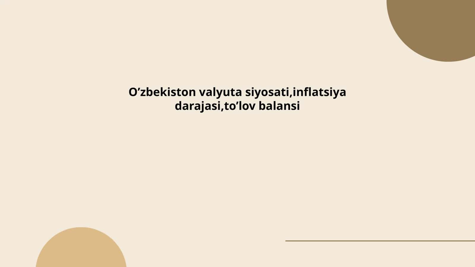 O'zbekiston valyuta siyosati