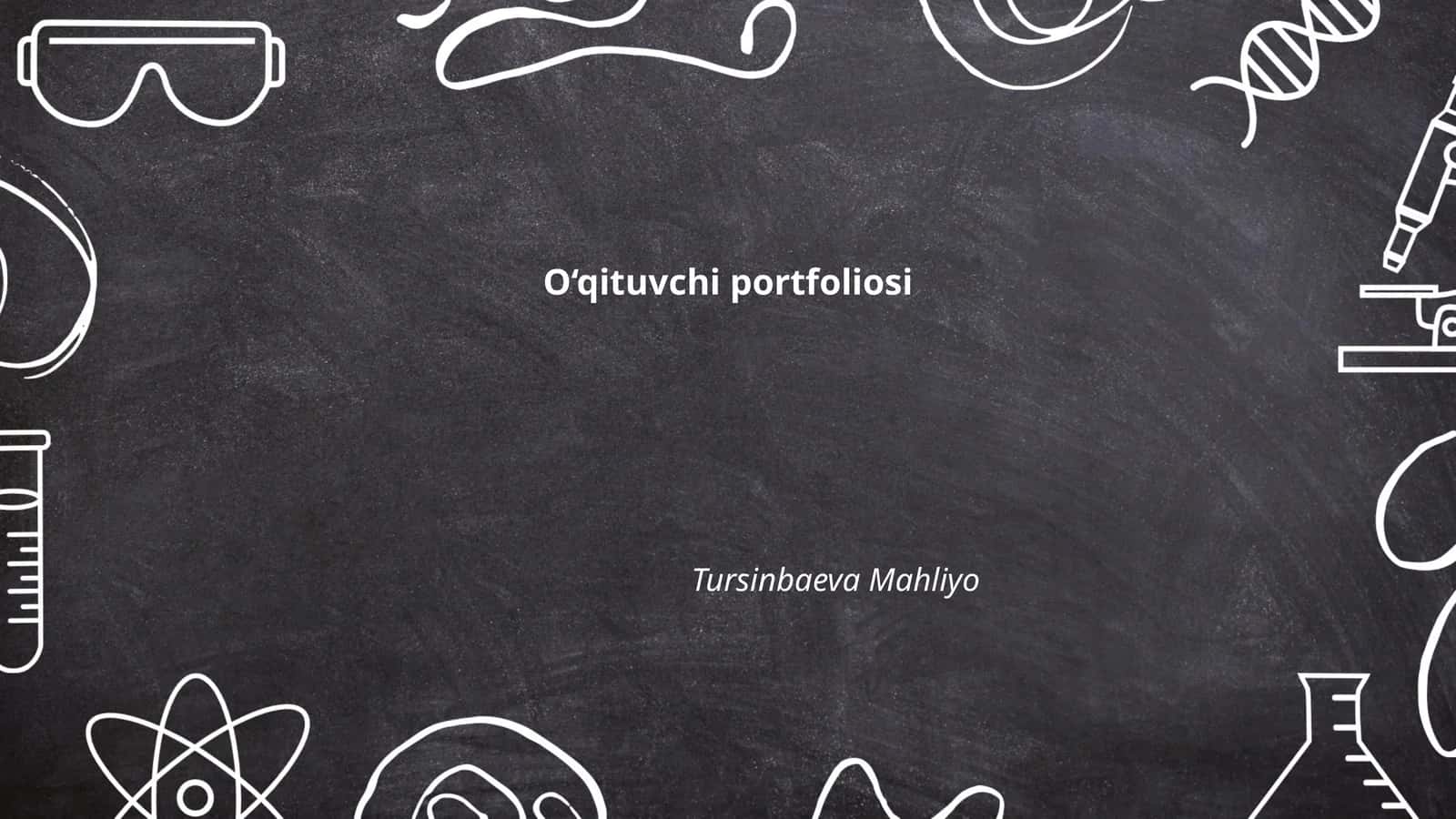 O‘qituvchi portfoliosi
