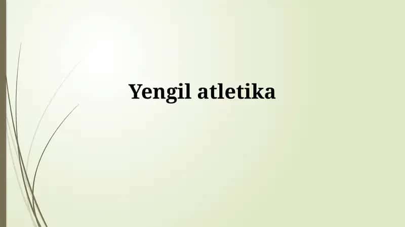Yengilatletika