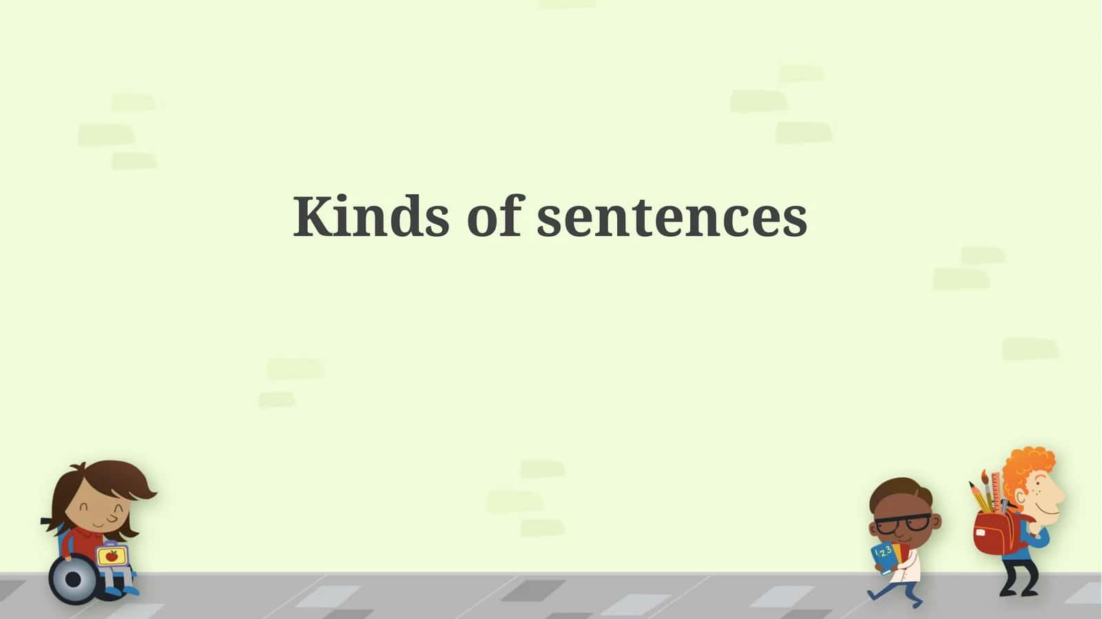 Kinds of sentences