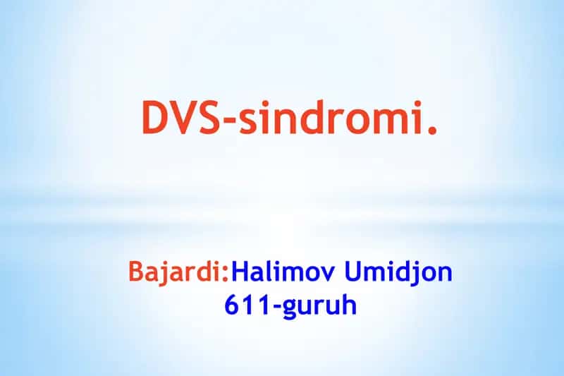 DVS-sindromi