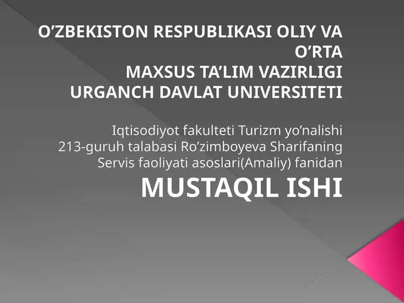 RESTORANLARDA MEHMONLAR ISHONCHI. BARLARDAGI SERVIS
