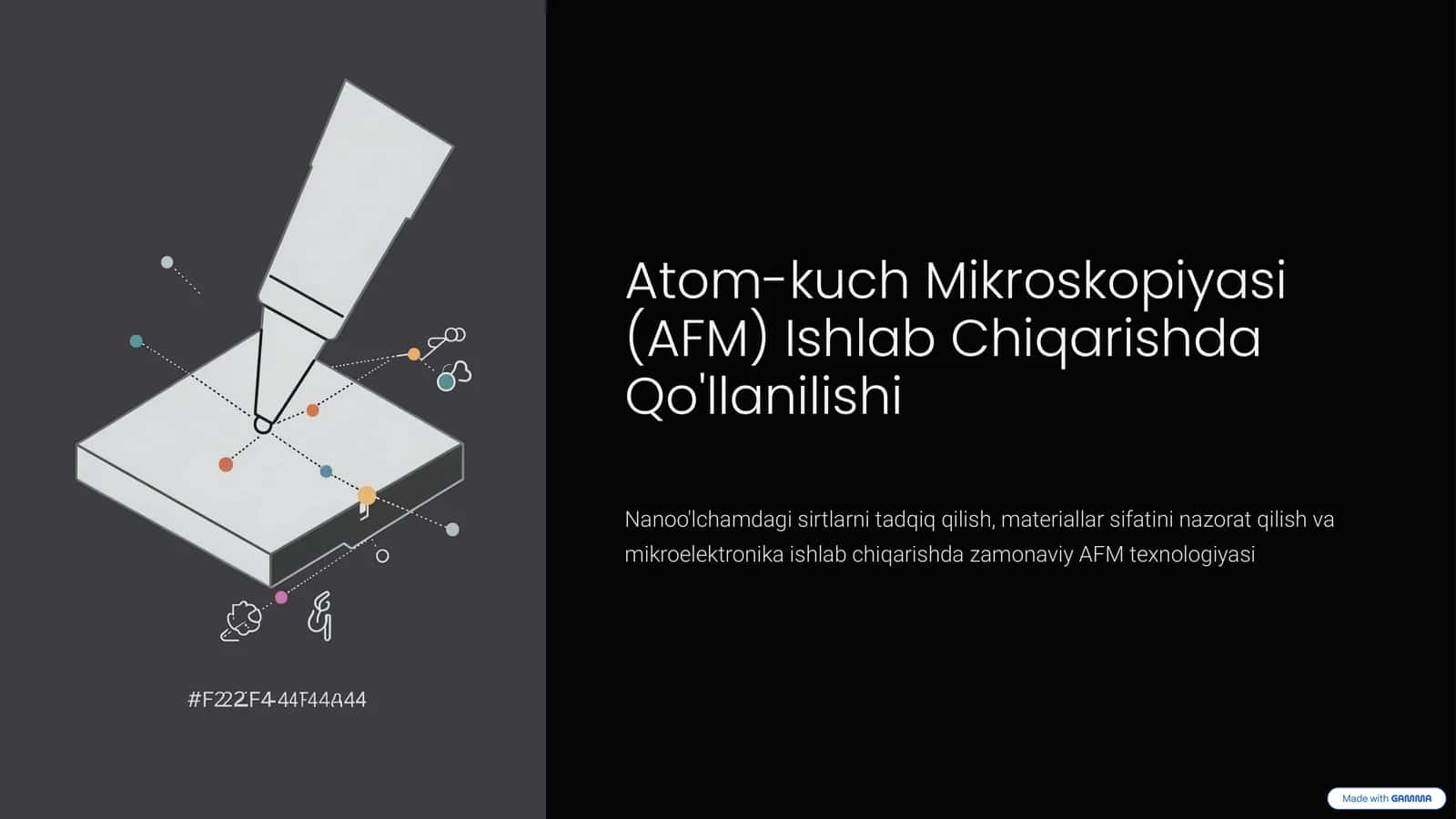 Atom-kuch Mikroskopiyasi (AFM) Ishlab Chiqarishda Qo'llanilishi