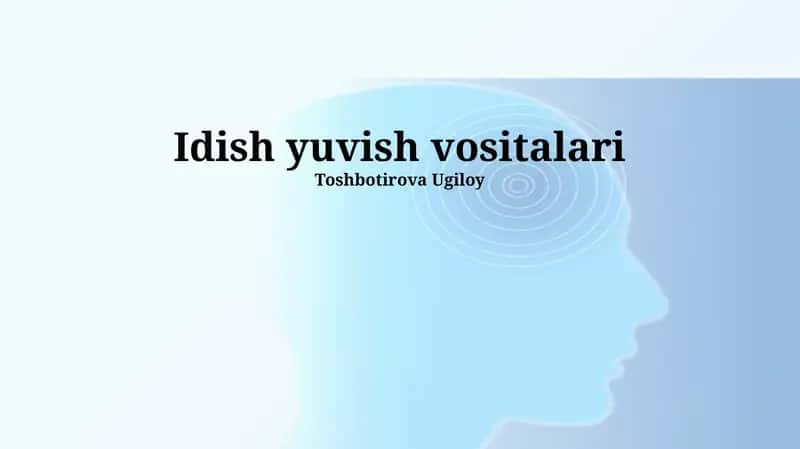 Idish yuvish vositalari