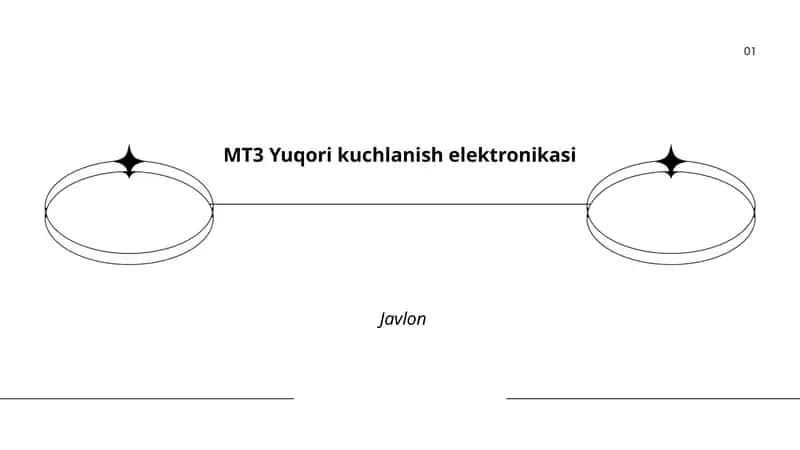 MT3 Yuqori kuchlanish elektronikasi