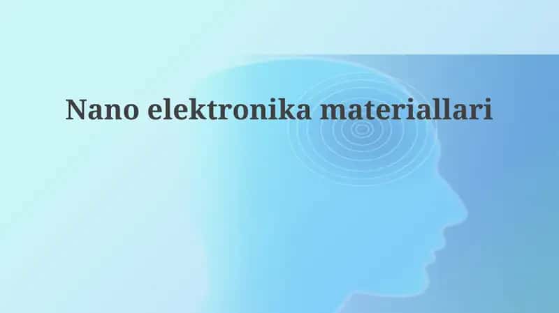 Nanoelektronika Materiallari