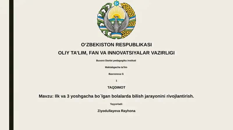 Kognitiv Rivojlanishning Asosiy Bosqichlari va nazariyalari