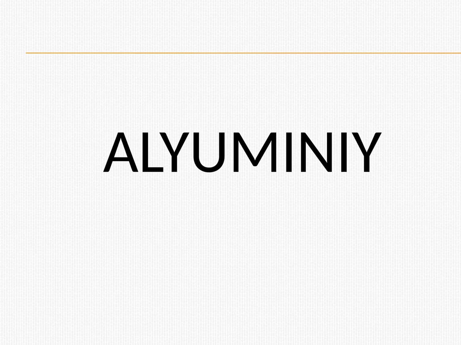 Alyuminiy