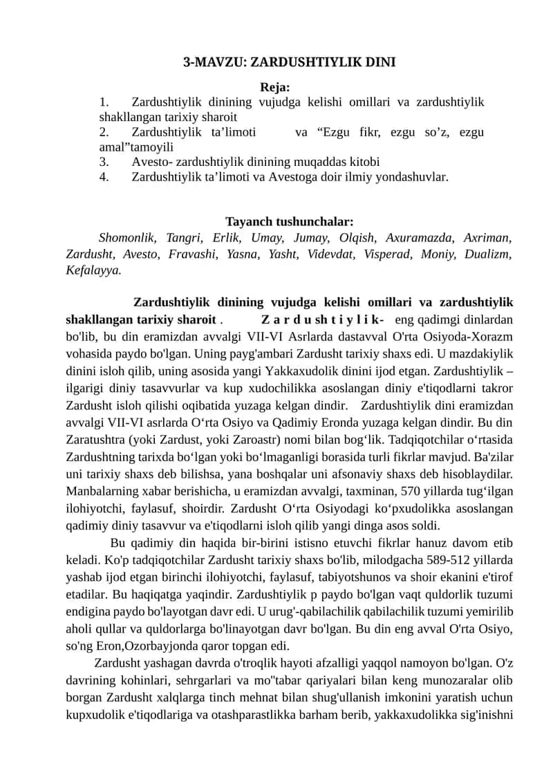 ZARDUSHTIYLIK DINI