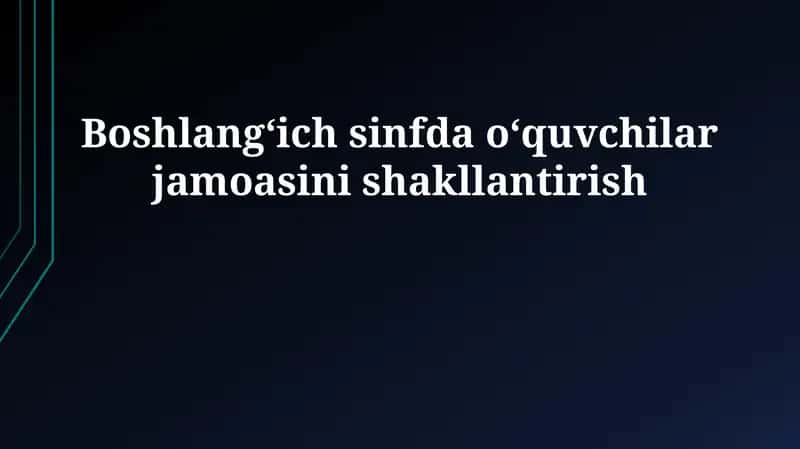 Jamoa tuzishning maqsad va vazifalari