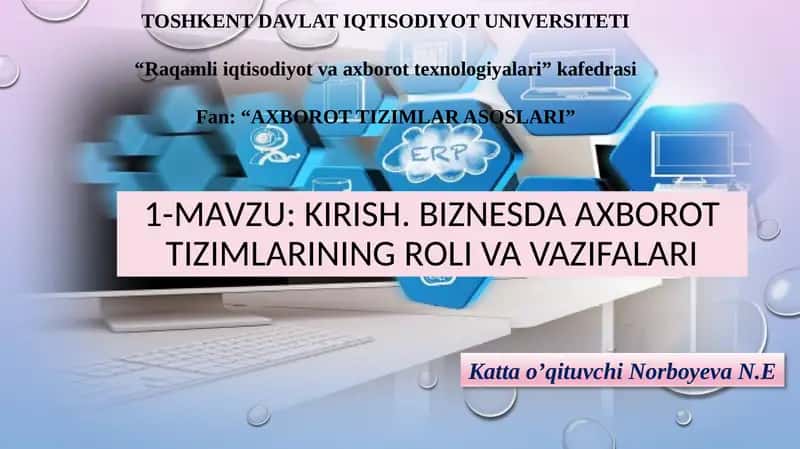 Axborot Tizimlari Asoslari