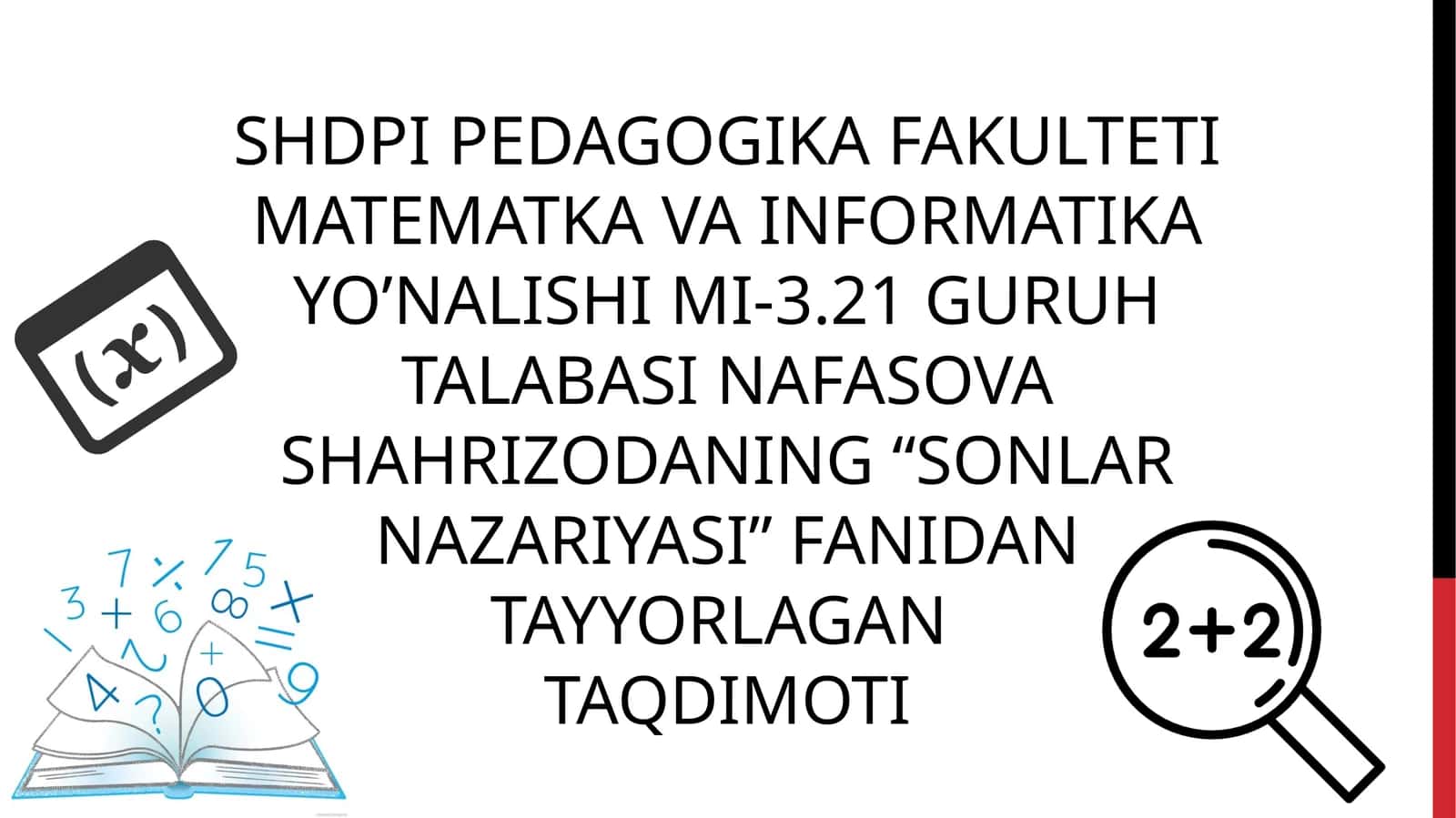 SONLAR NAZARIYASI
