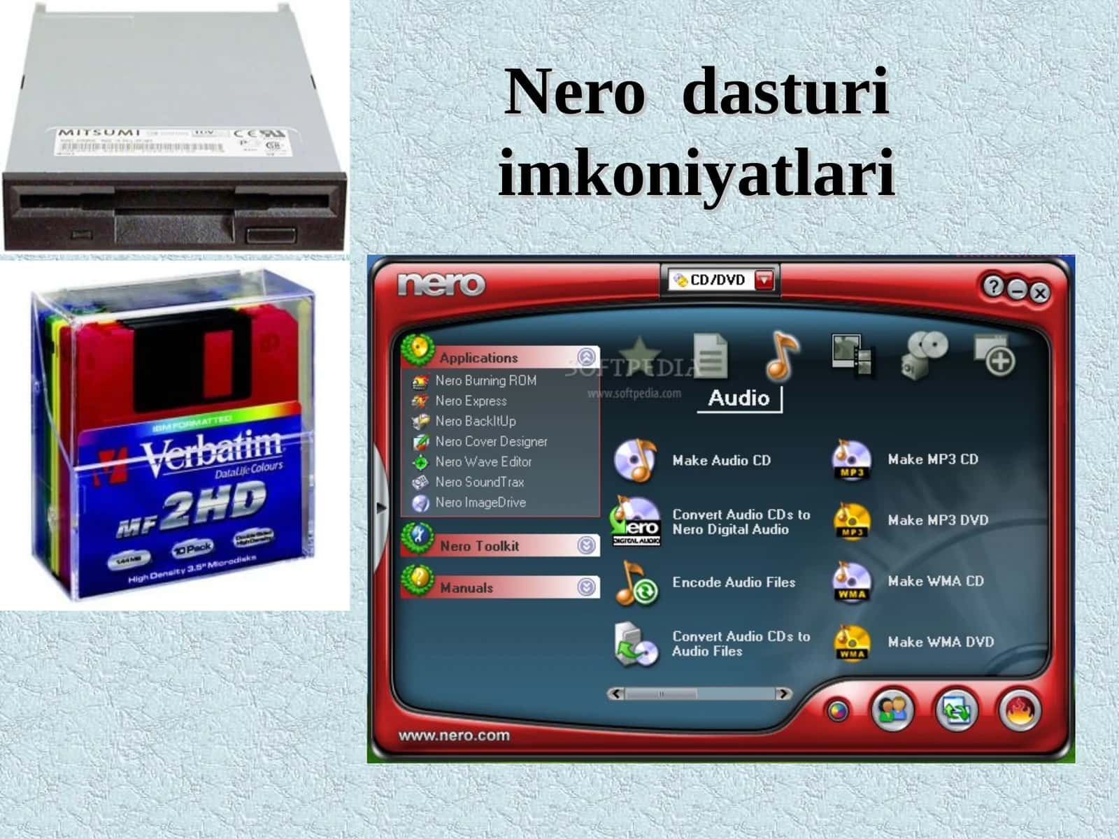 Nero dasturi imkoniyatlari