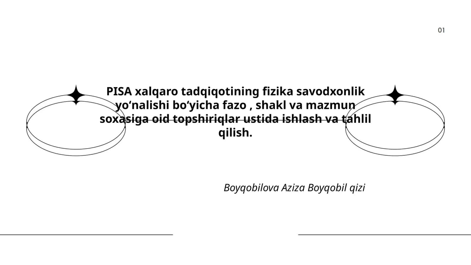 PISA xalqaro tadqiqotining fizika savodxonlik yoʻnalishi