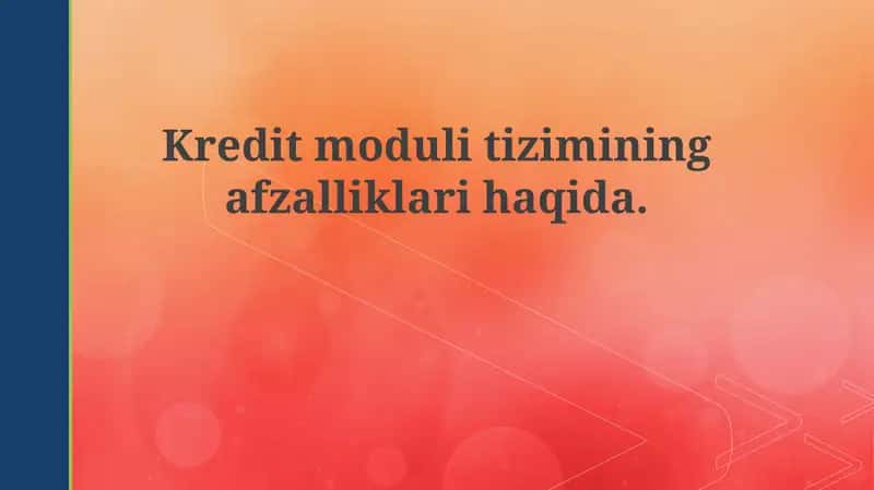 Kredit-modul tizimi