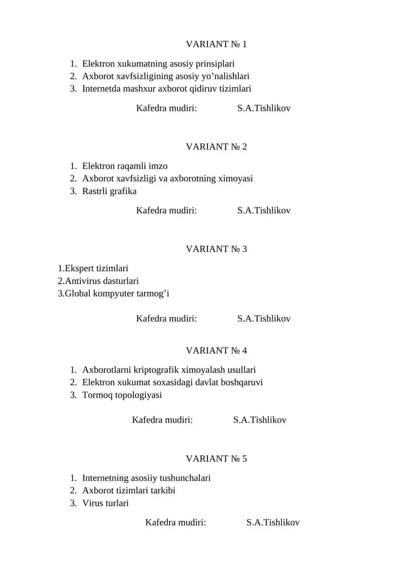Elektron xukumatning asosiy prinsiplari