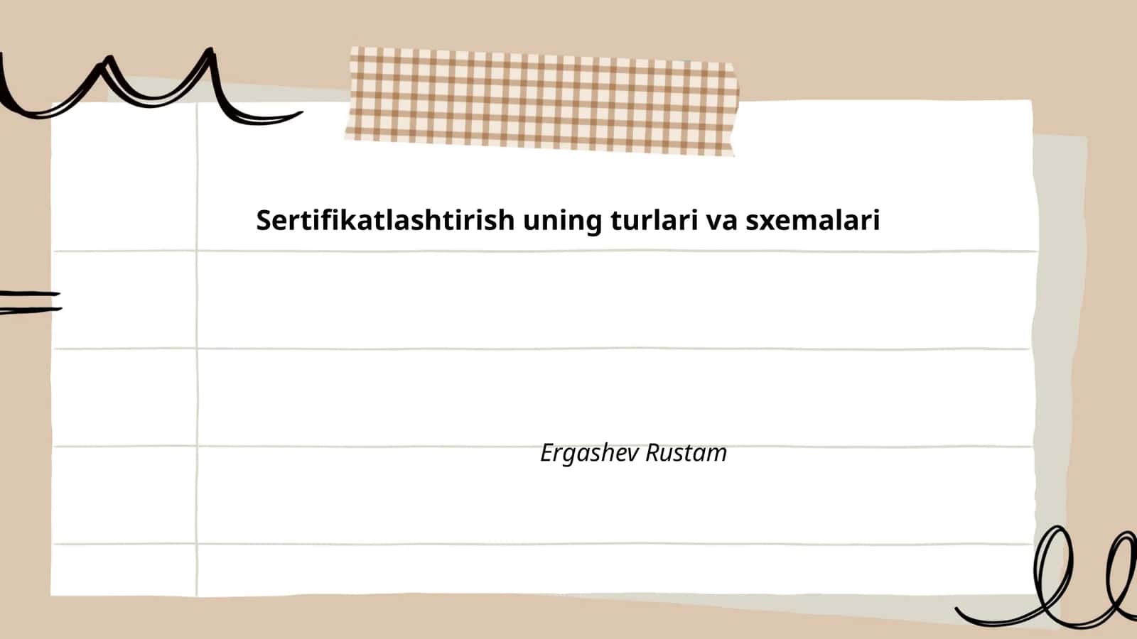 Sertifikatlashtirishning maqsadlari