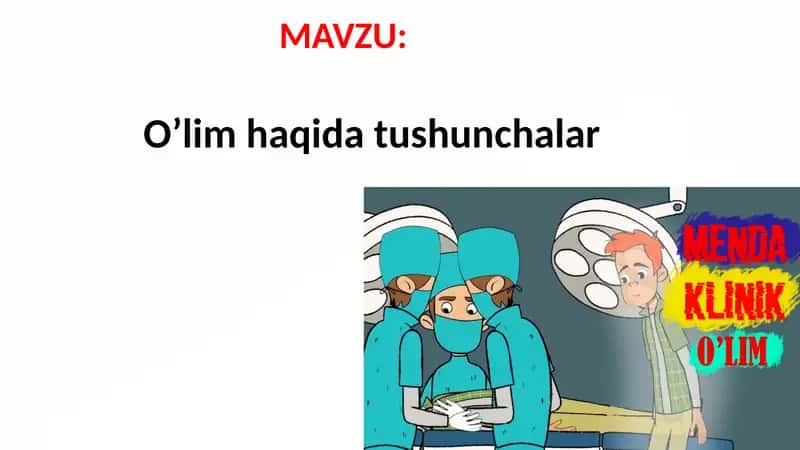 O'lim haqida tushunchalar