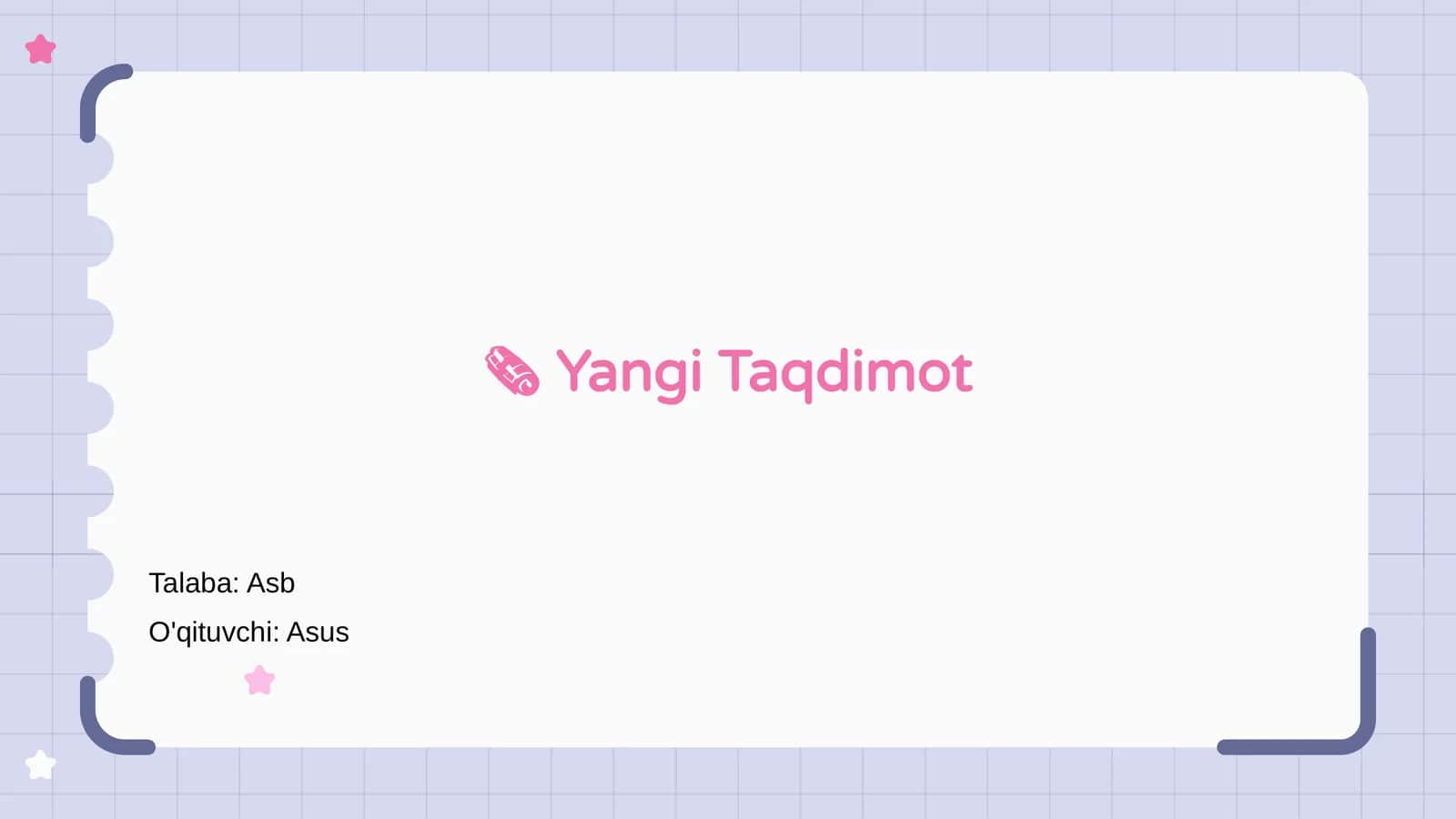 Yangi Taqdimot