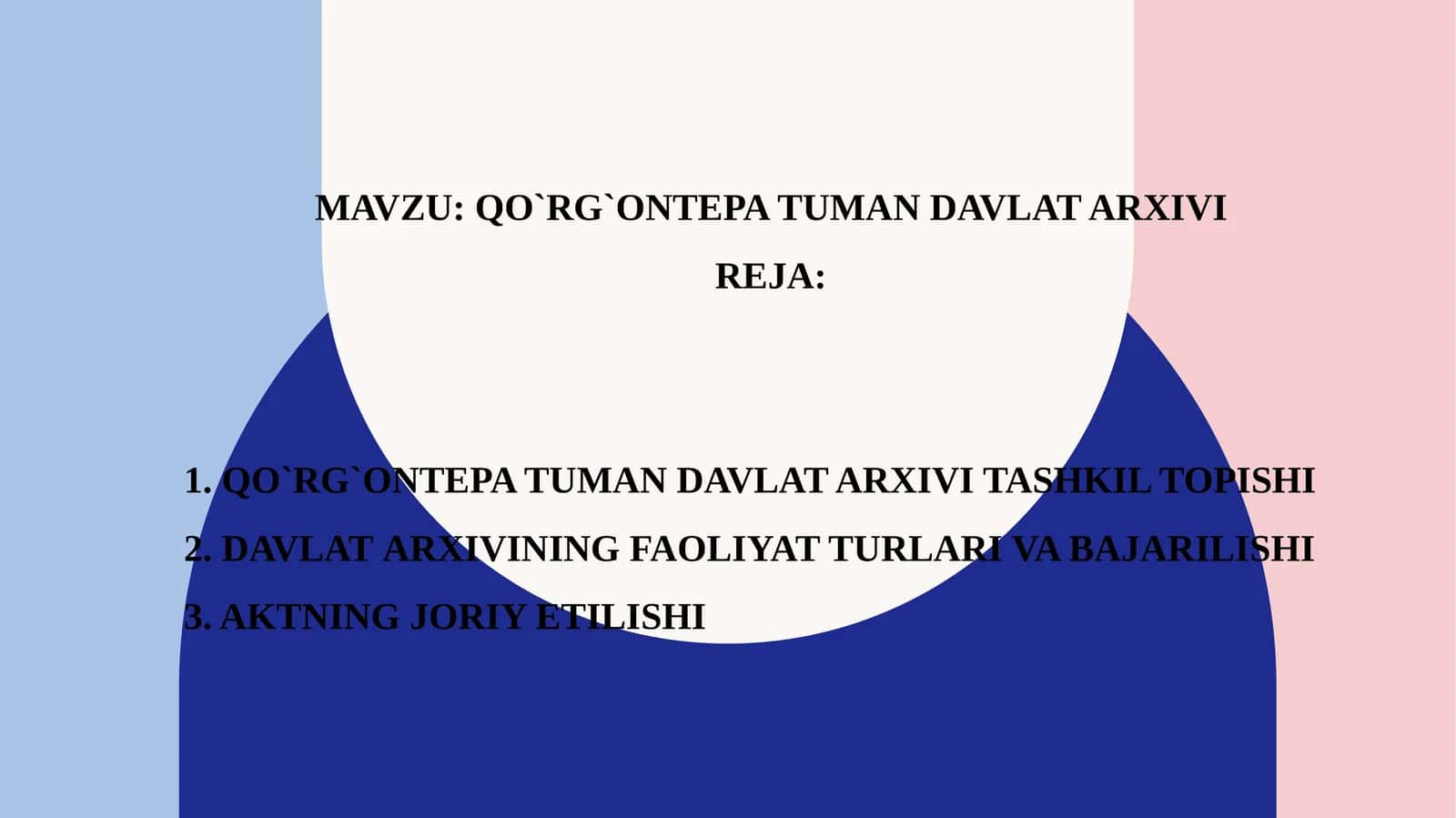 Qo`rg`ontepa tuman davlat arxivi