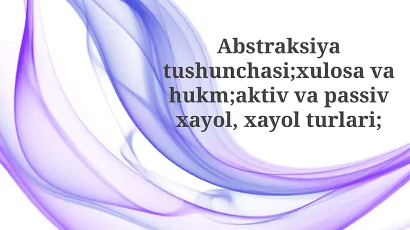 Abstraksiya