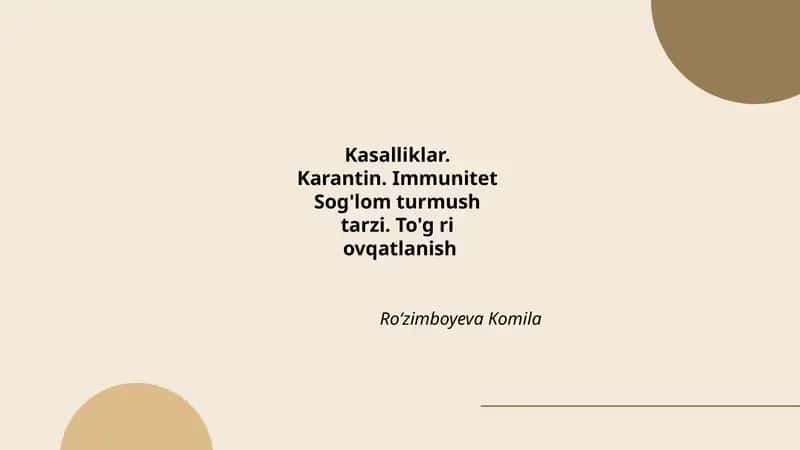 Yuqumli kasalliklarning oldini olish