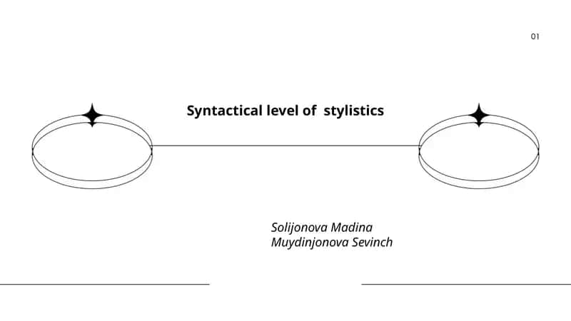 Syntactical level of stylistics