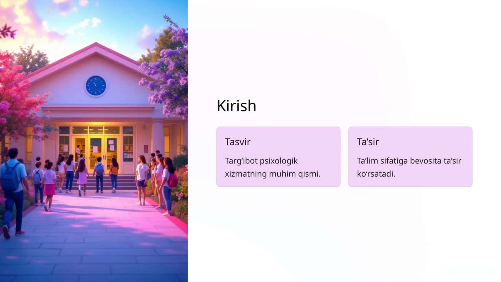 Ta'lim tizimida psixologik targ'ibot
