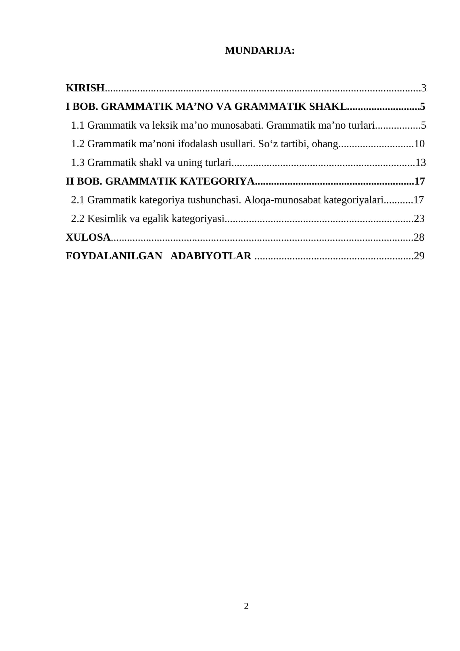 Grammatik maʼno va grammati shakl