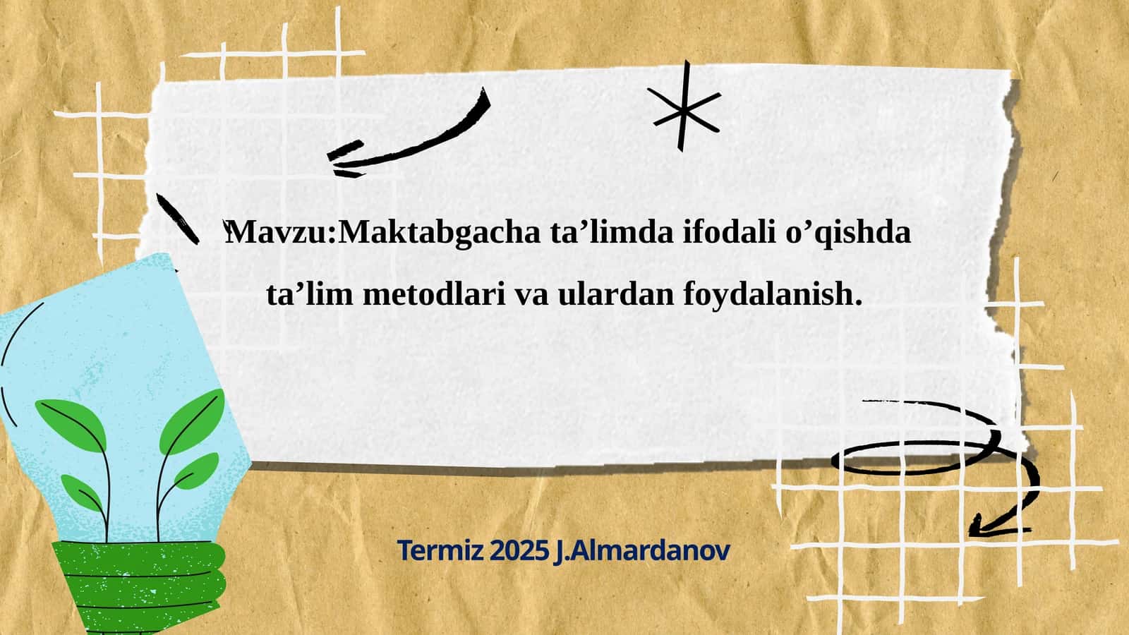 Maktabgacha ta’limda ifodali o’qishda ta’lim metodlari va ulardan foydalanish