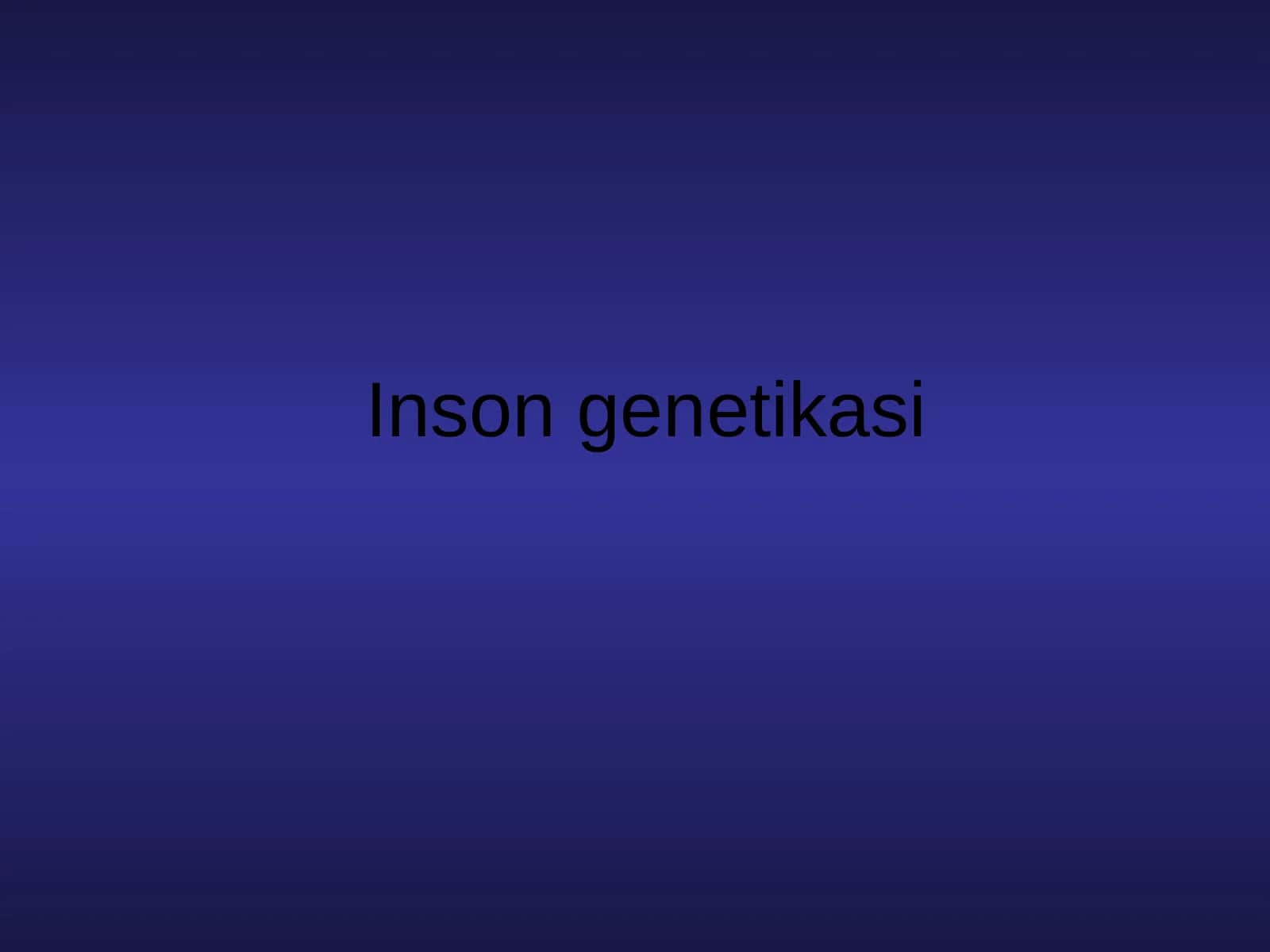 Inson genetikasi